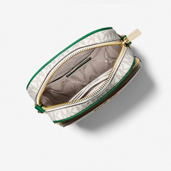 MICHAEL KORS Jet Set Travel Medium Logo Crossbody Bag Black - Picture 7 of 8